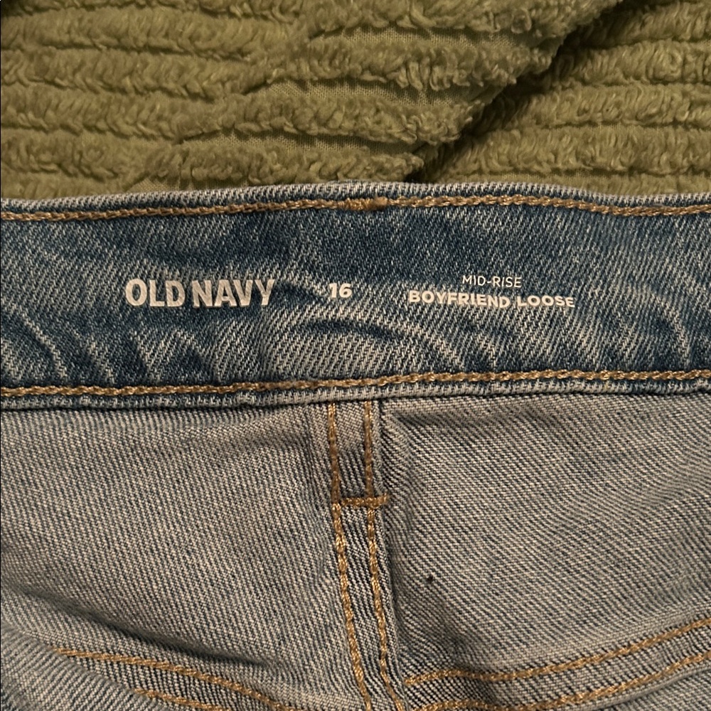 Old Navy Light Blue Boyfriend Jeans - Picture 2 of 2